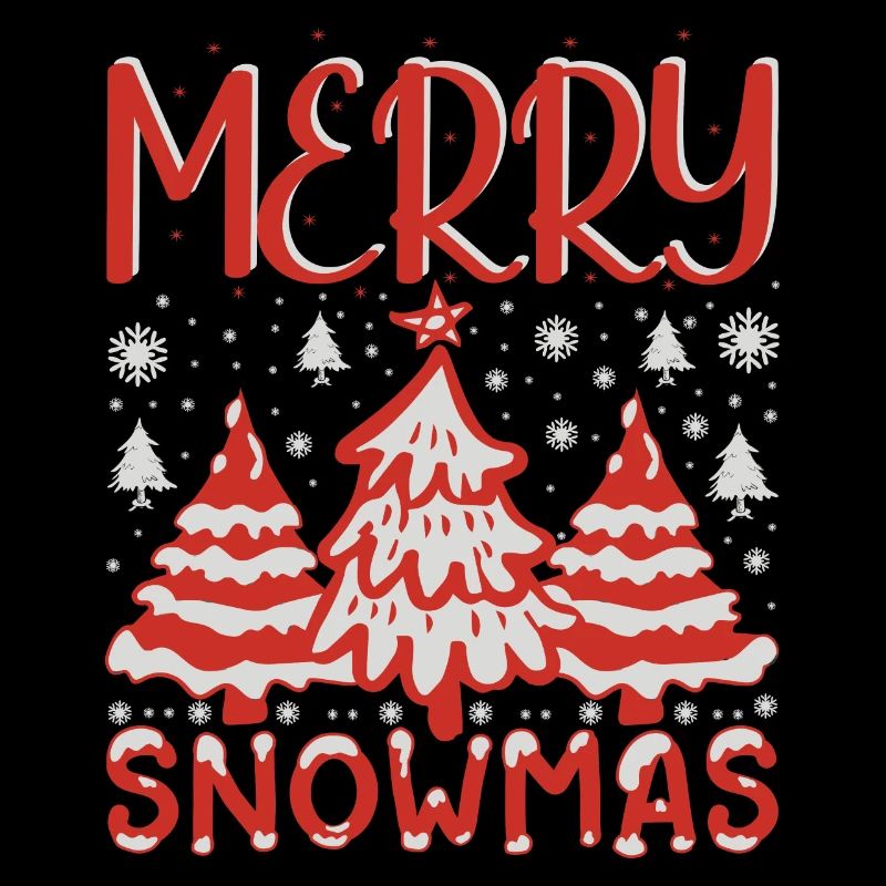 Pull de Noël moche - Merry Snowmas