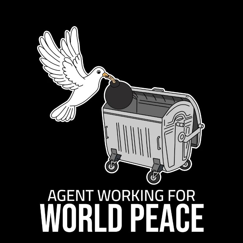 Agent working for World Peace - Friedenstaube