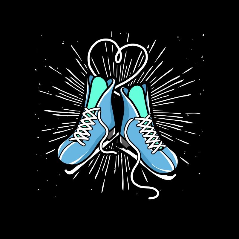 Eislaufen Liebe Schlittschuhe Winter Geschenk