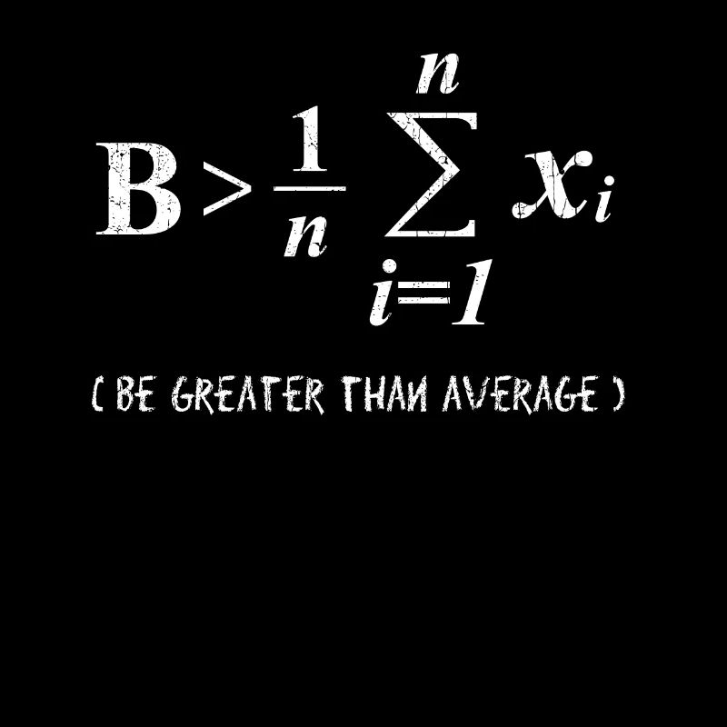 be greater than average