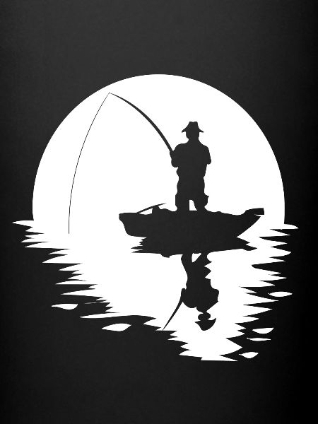 Anglers sunset fishing