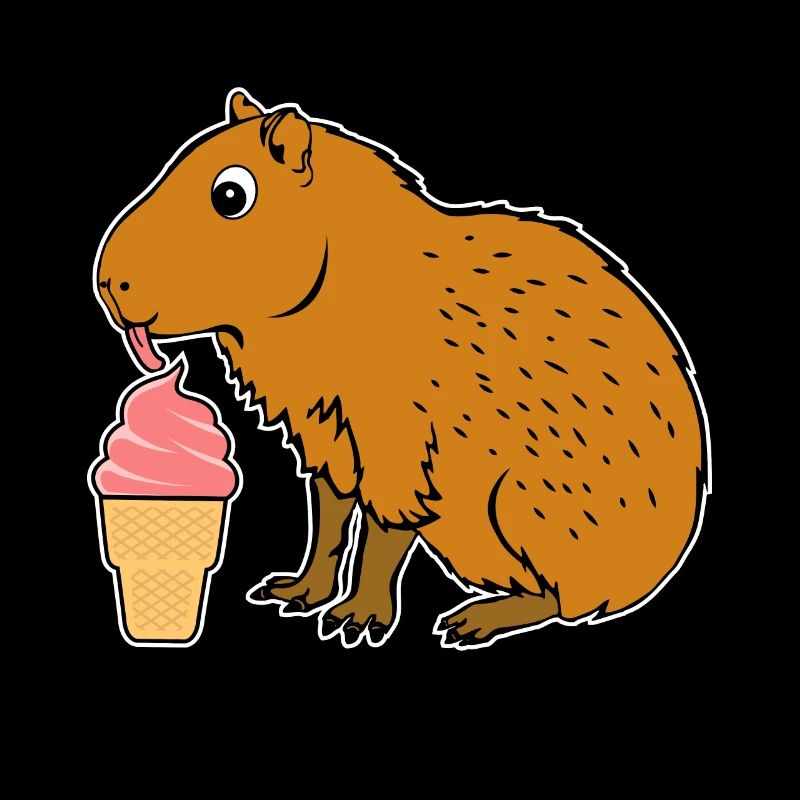 Capybara ice cream