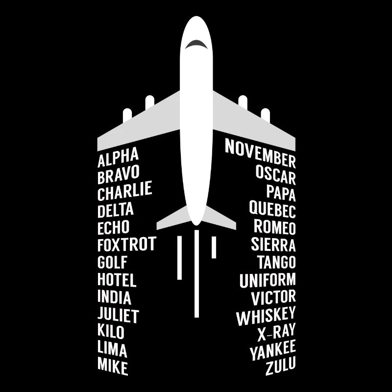 Aviation pilot airplane phonetic alphabet