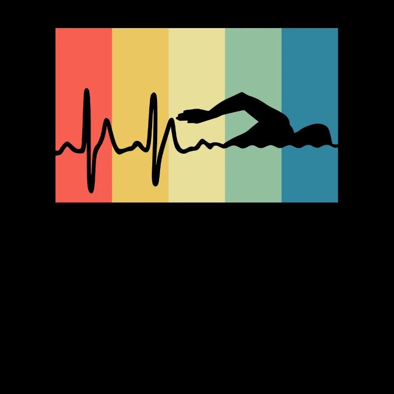 Nageurs rythme cardiaque, ECG