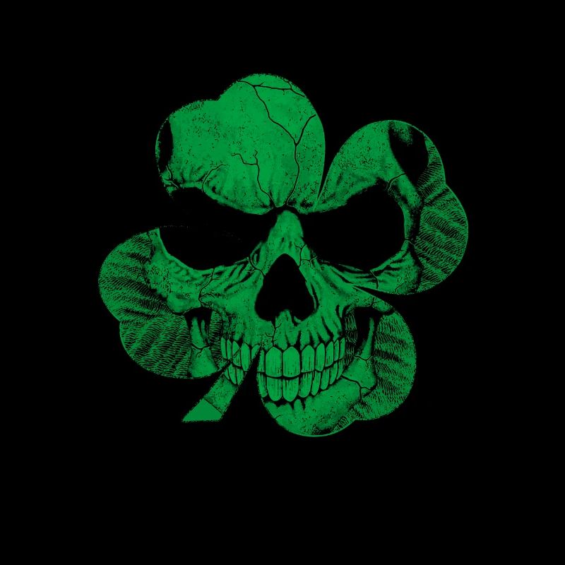 Crâne de Shamrock cadeau de la Saint-Patrick