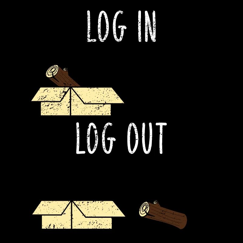 Computer Science Joke Log In Log Out Nerd Office Gift