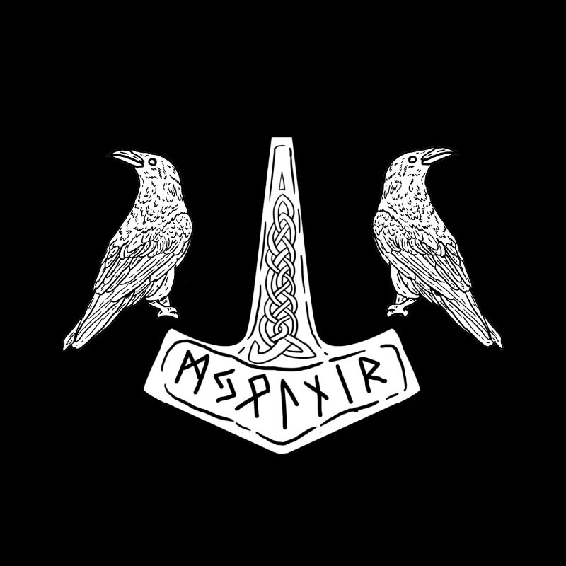 Hugin Munin Thor Raben Viking Valhalla Odin