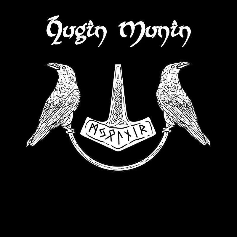 Hugin Munin Raben Wikinger Walhalla Odin