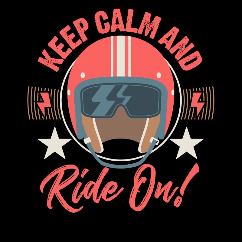 Motorrad Keep Calm and Ride on