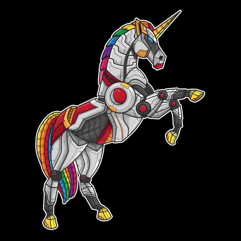 Anniversaire de cadeau de robot de licorne de robot