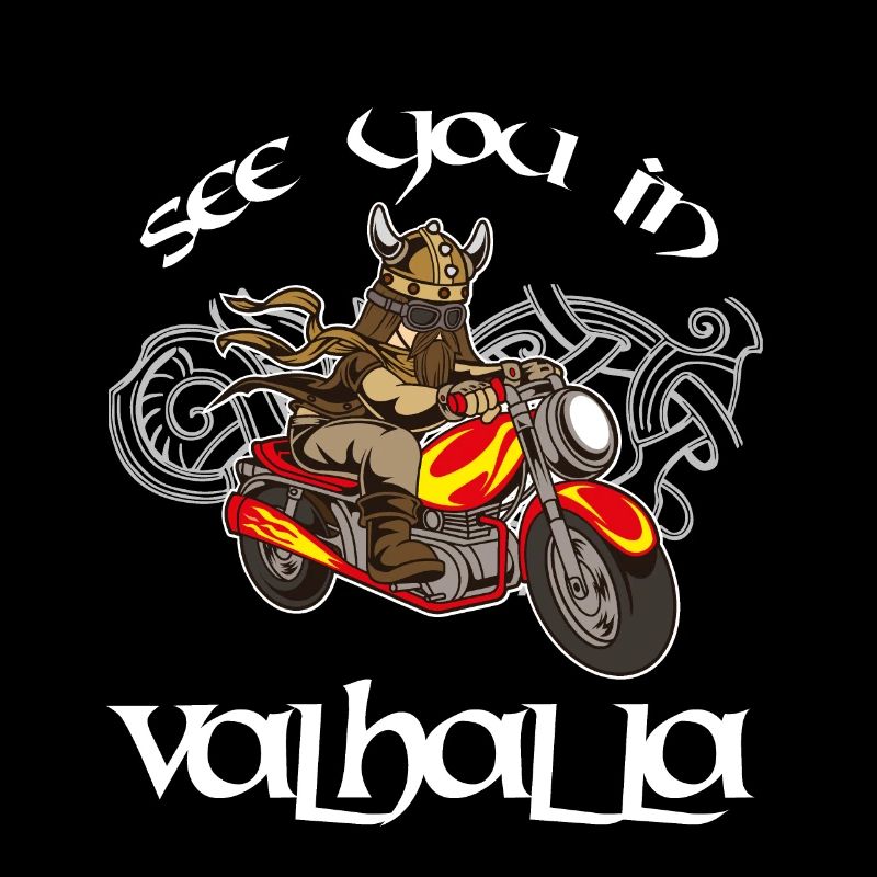 Viking biker Geschenkidee Motorradfahrer Valhalla