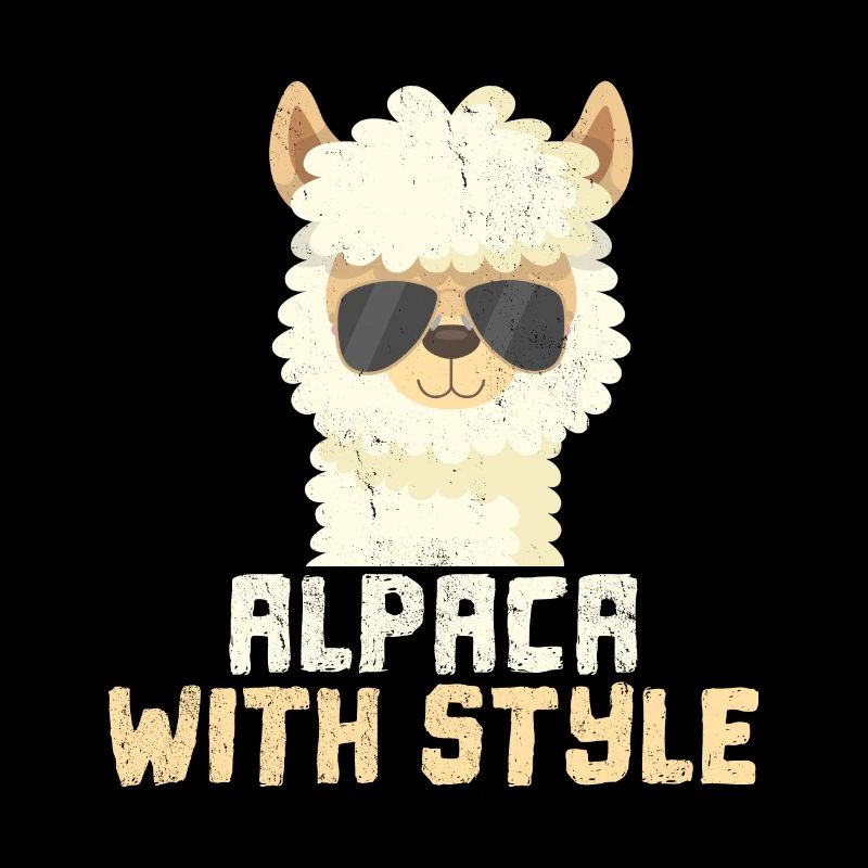 Alpaka Style, cool alpaca with boss sunglasses