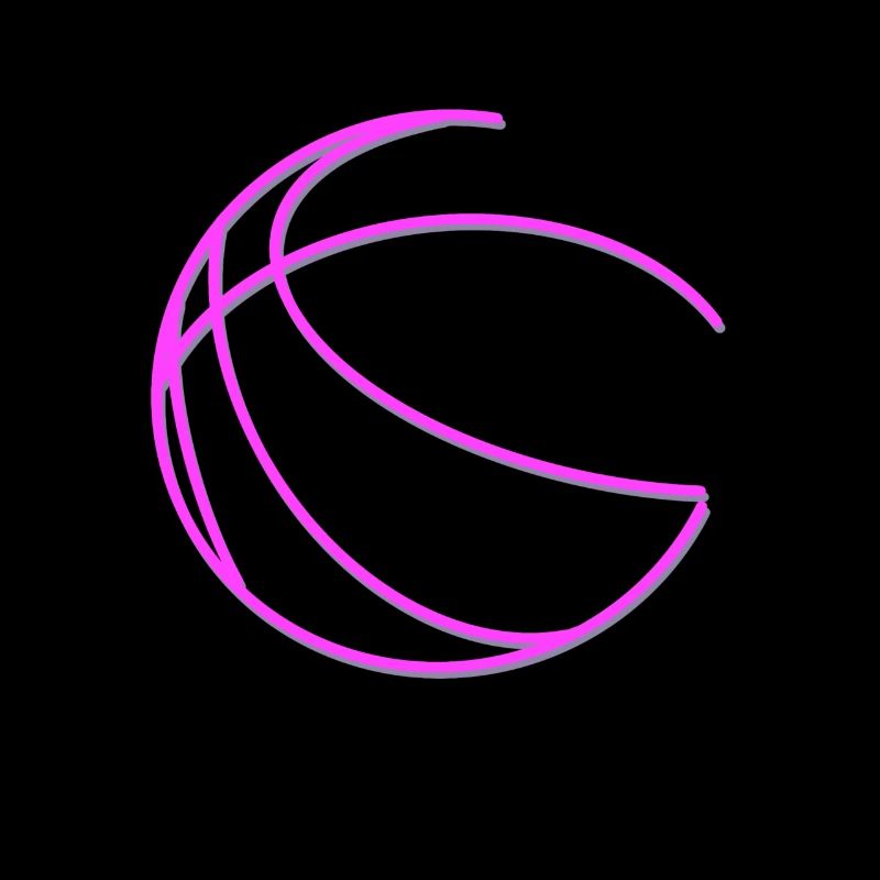 Conception rose de basket-ball