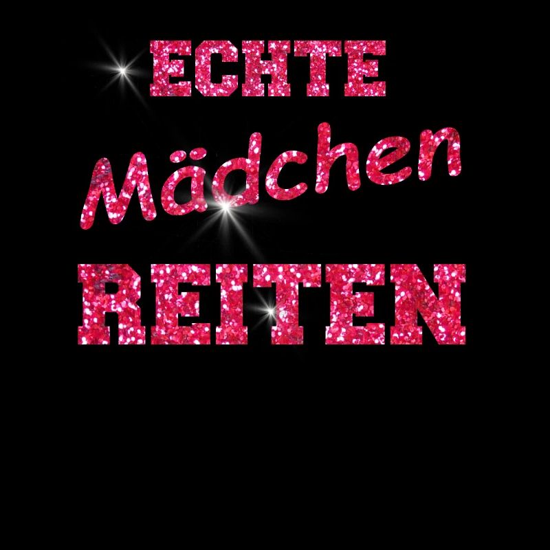 ECHTE MAeDCHEN reiten GLITZER