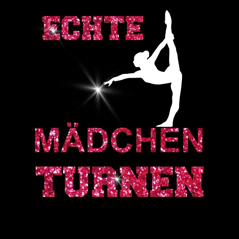 ECHTE MAeDCHEN TURNEN GLITZER