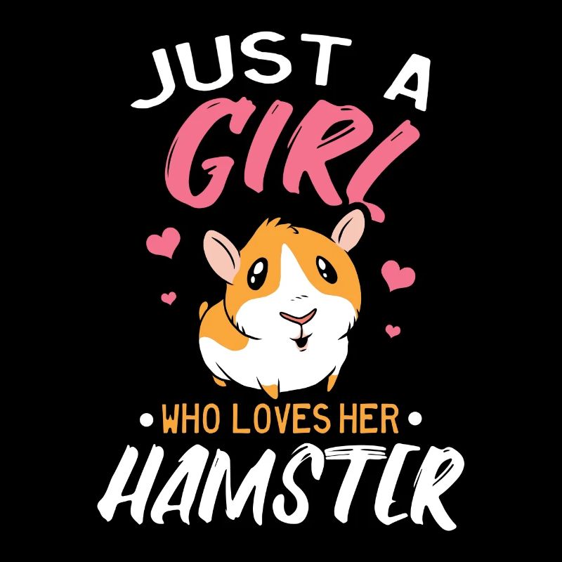 Ein Mädchen, das Hamster liebt
