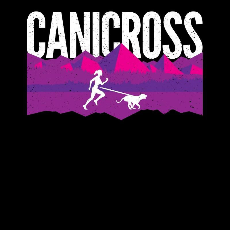 Canicross run with dog
