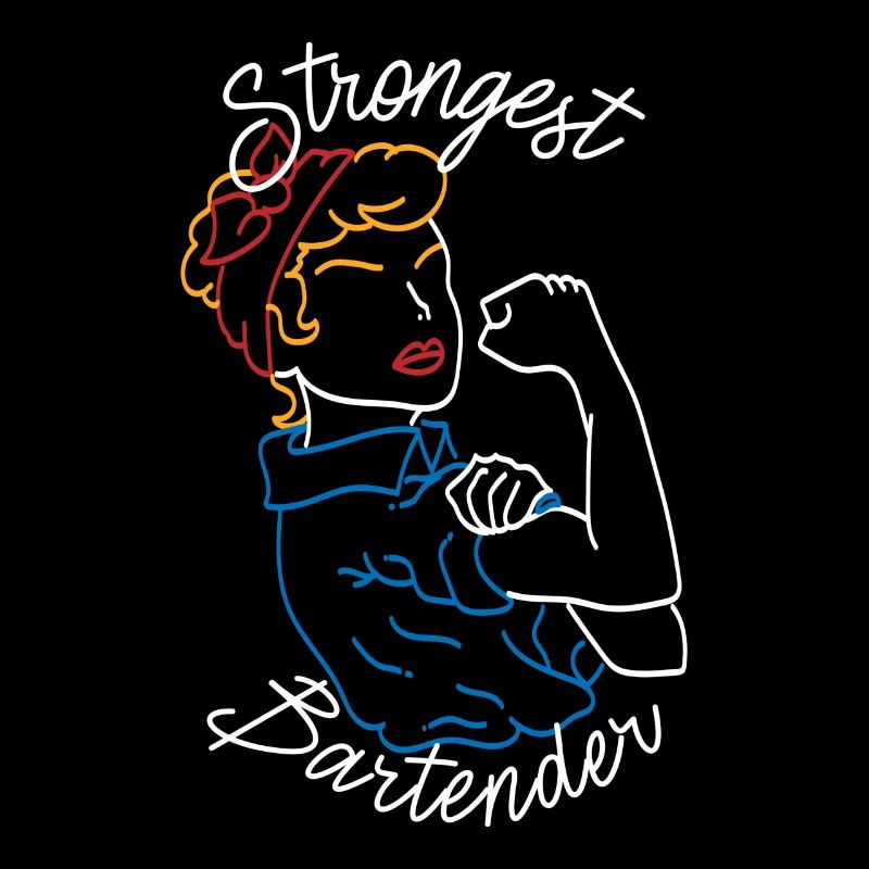 Femme barman