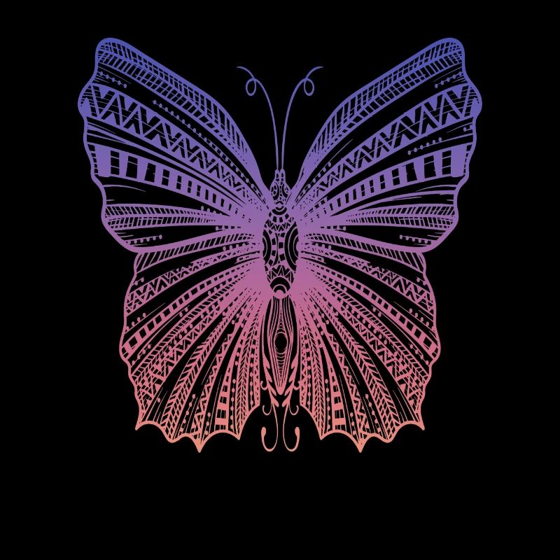 Pretty Color Patterned Butterfly