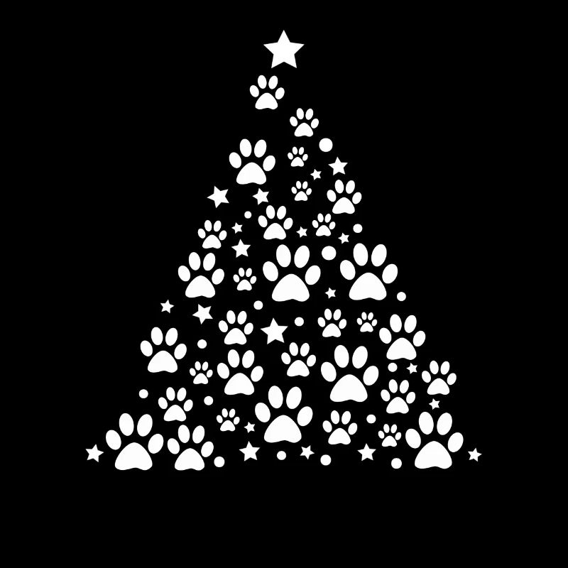 Arbre de Noël et os de chien