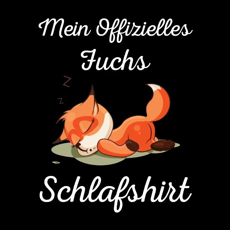 Fuchs Offizielles Schlafshirt Pyjama Nachthemd