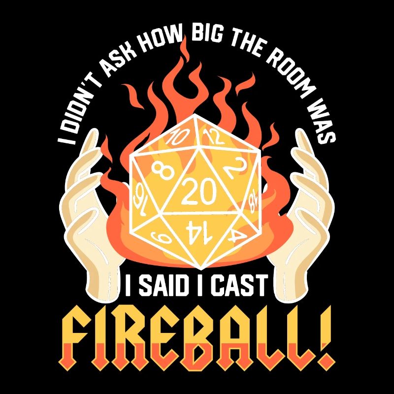 Gamer Fireball Sarcasm Gift