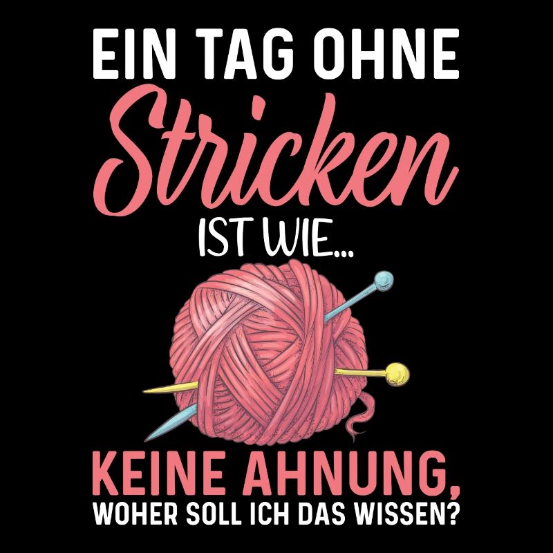 Stricken Spruch Geschenk