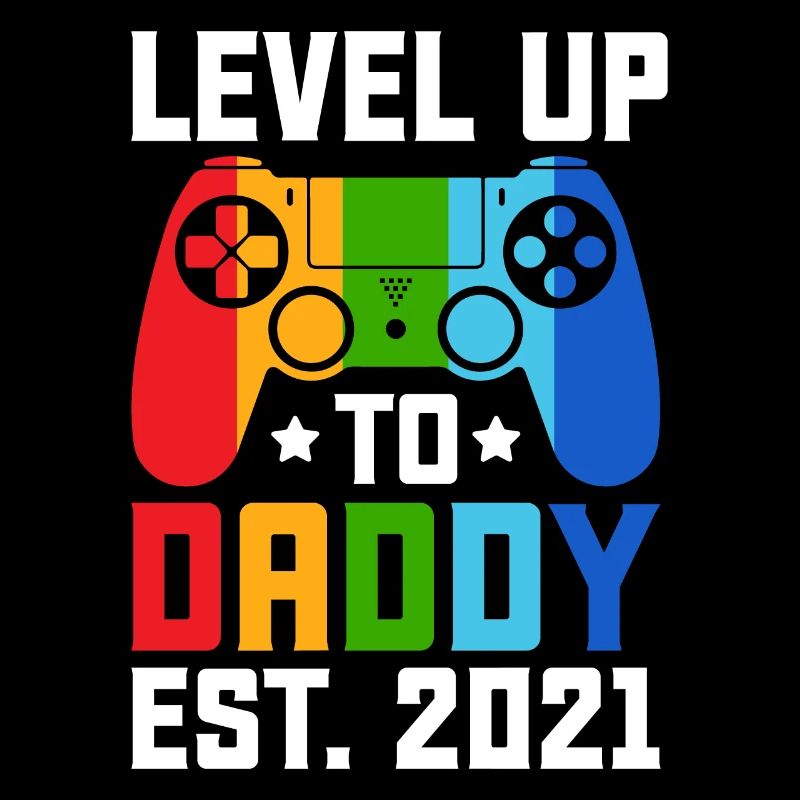 level up to daddy est. 2021 Père