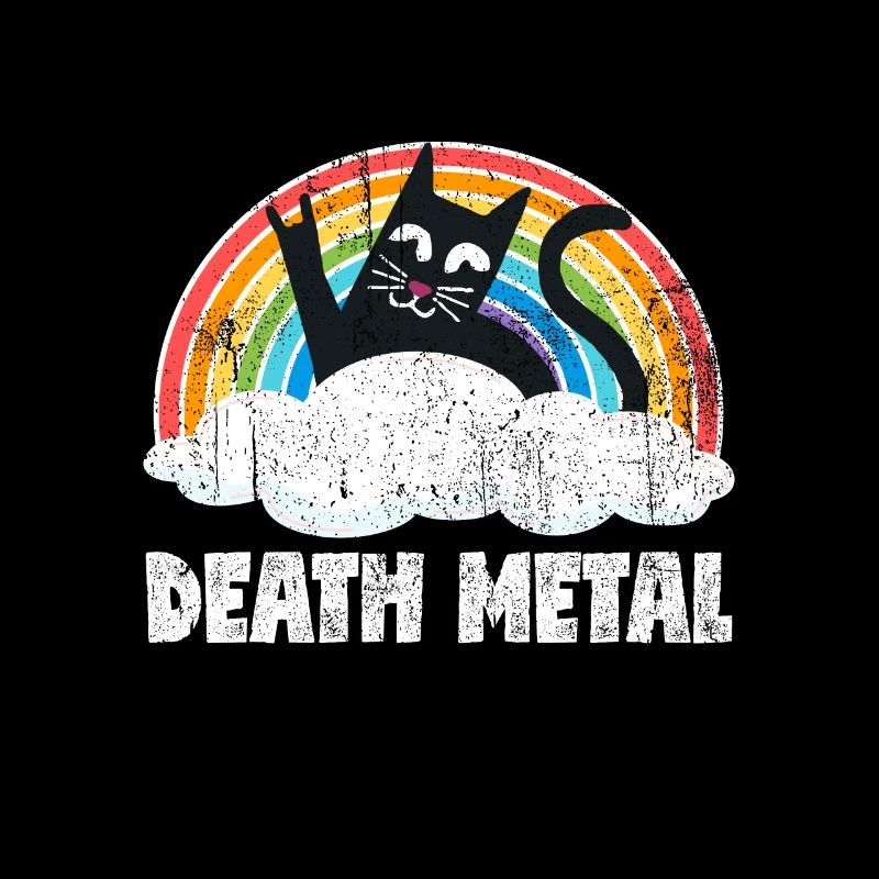 Chat Arc-en-ciel Death Metal Doux