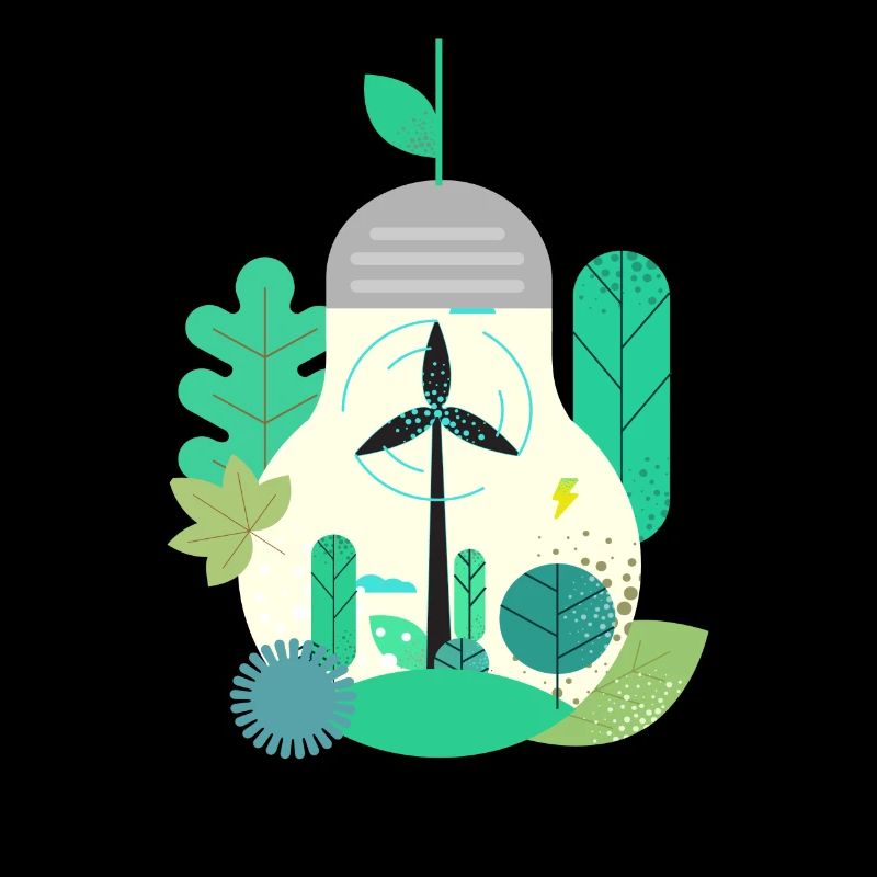 Light bulb Wind power Wind power