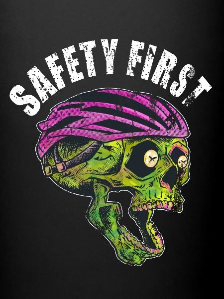 Sicherheit Fahrradhelm Fahrradfahrer Spruch