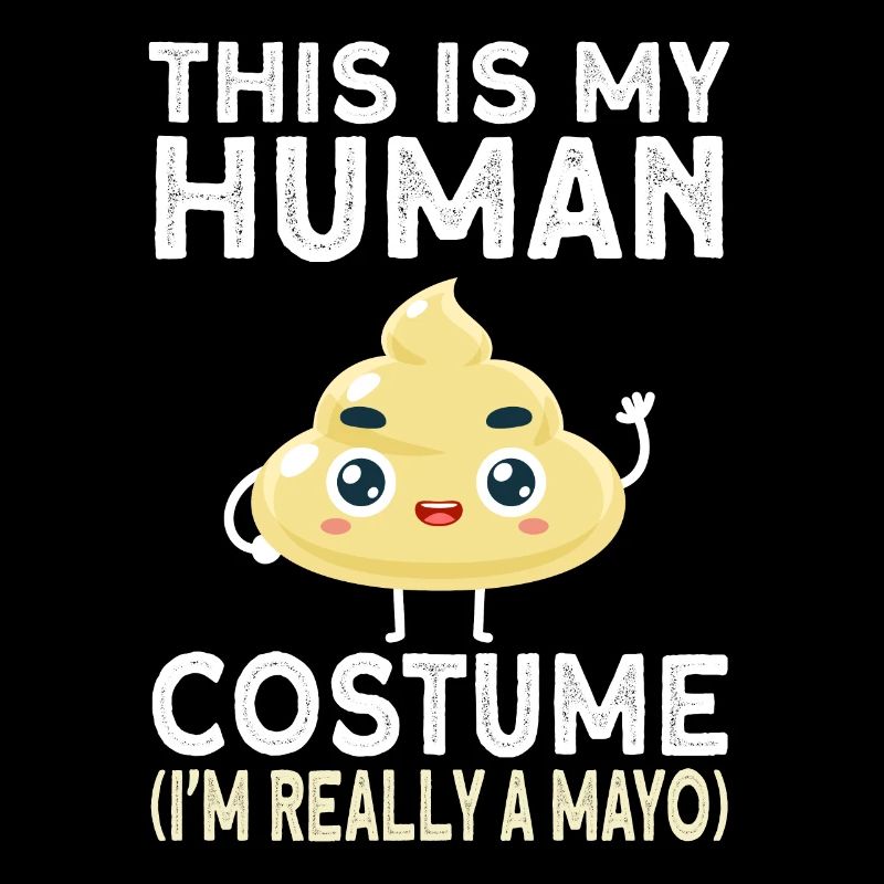 Mignon cadeau de costume de mayonnaise