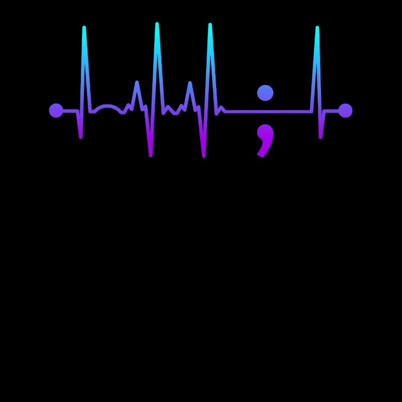 Semikolon Herz schlug Selbstmordbewusstsein Selbst