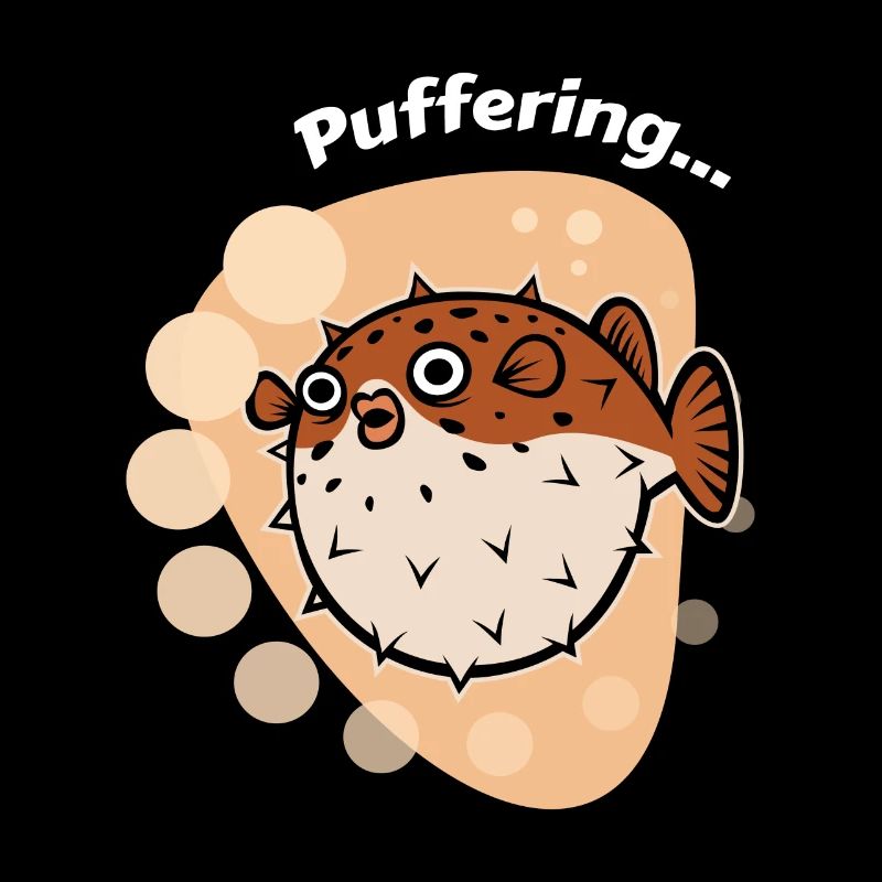 Buffering... Puffer fish sea