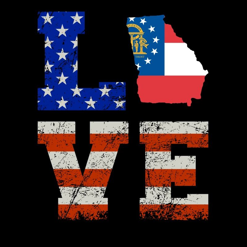 Cher cadeau de drapeaux georgia Usa