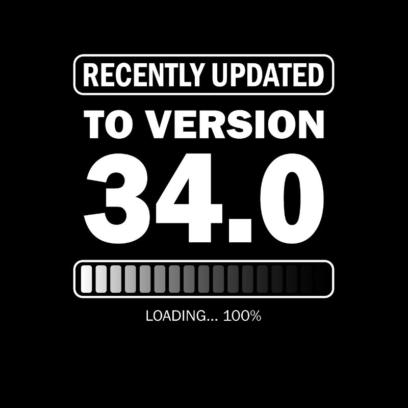 recently updated to version 34 - Gamer Birthday