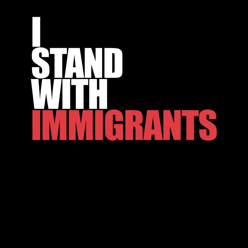 Ich stehe mit Einwanderern Tr�umer mit Einwanderer