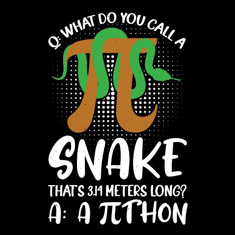 Mathématicien Professeur de mathématiques Pi-Tag Snake