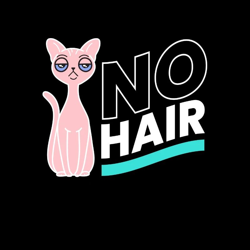 Pas de cheveux Sphynx Chat Chaton Nu Chat