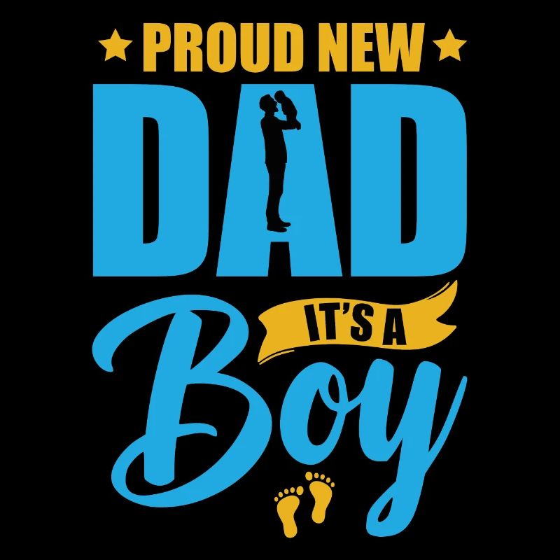 Stolzer Papa Es ist ein Junge - Vater