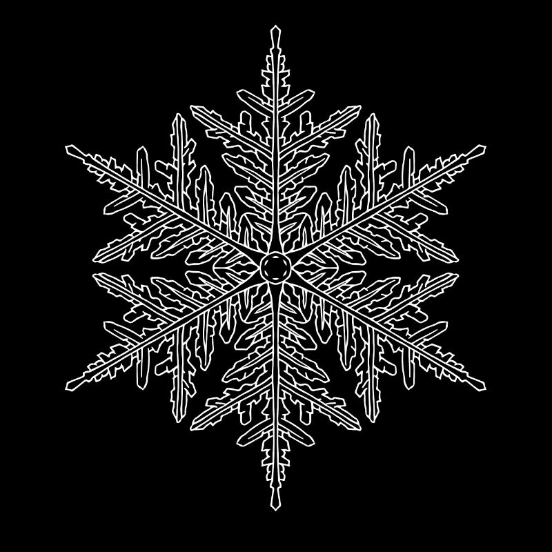 Mandala flocon de neige