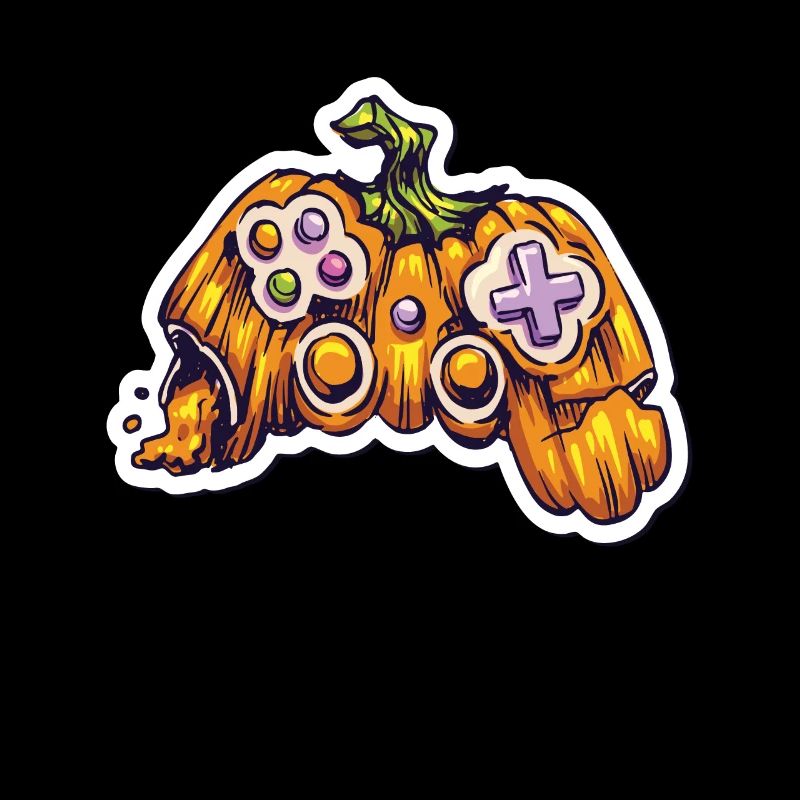 Pumpkin Joystick Controller Gamer