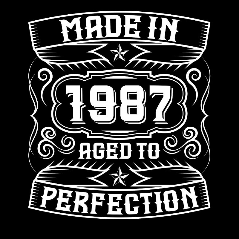 1987 Anniversaire Né 87 Année de naissance