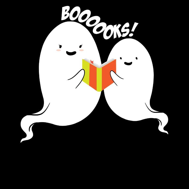 Ghost Halloween Bookworm Ghost Reading Boooooks