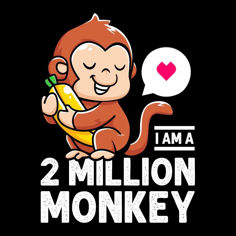 Ich Bin Ein 2-millionen-affe Banane Warmes Herz