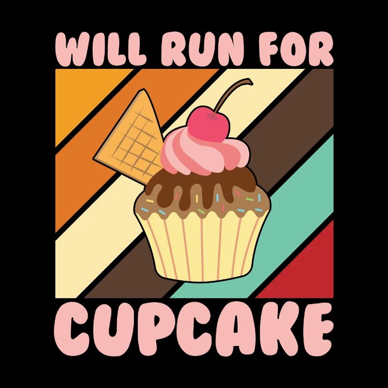 Will Run For Cupcake Kuchen Cupcake