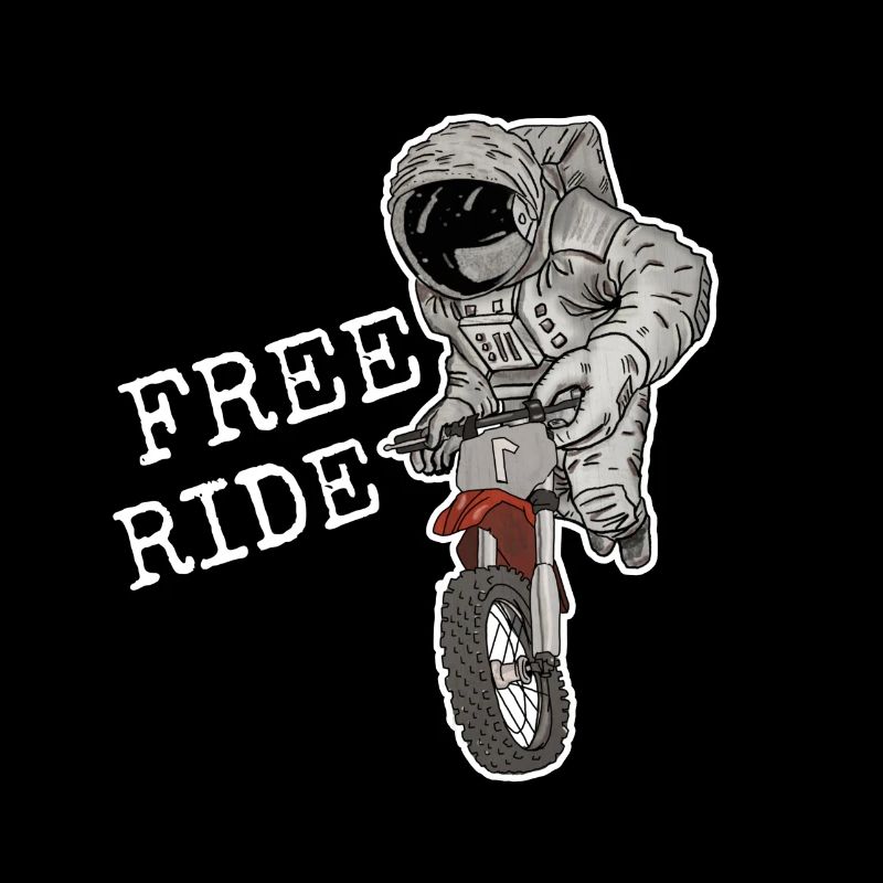 Astronaute avec vélo