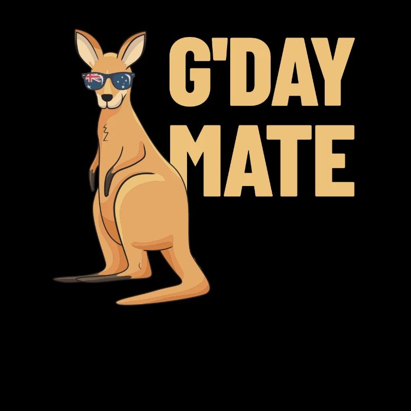 G'day Mate Kangaroo Aussie Australia Roo Gday Kump