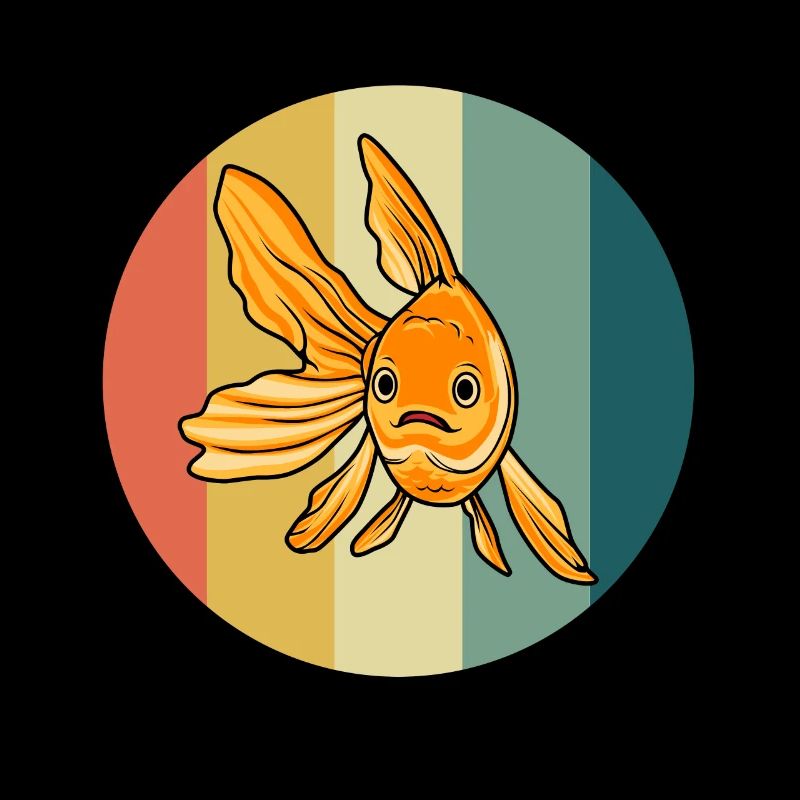 Cute Goldfish Design Aquaristis Hobby Fish