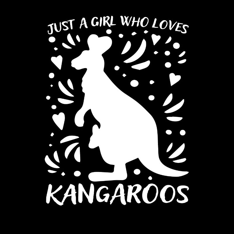 Nur ein M�dchen, das Kangaroos Australia Roo liebt